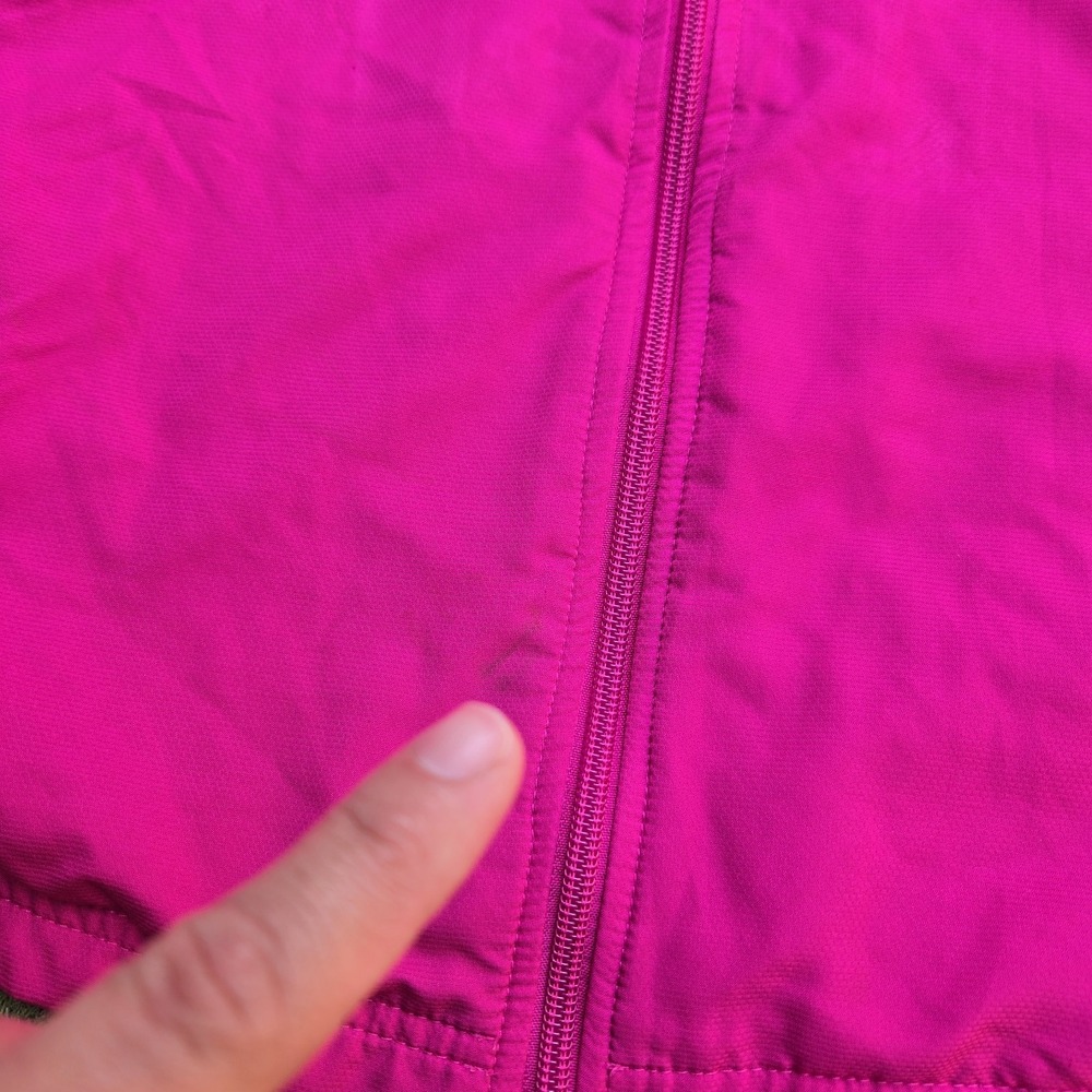 Reebok Jacket Women's Large Pink Windbreaker Long Sleeve Lightweight - Picture 9 of 14